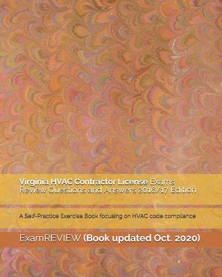 Book cover for Virginia HVAC Contractor License Exams Review Questions and Answers 2016/17 Edition