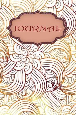 Book cover for Gold-Brown Wavy Vibrant Journal