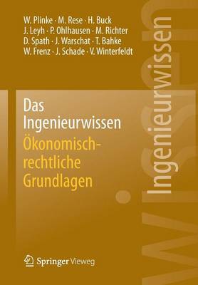 Book cover for Das Ingenieurwissen: OEkonomisch-Rechtliche Grundlagen