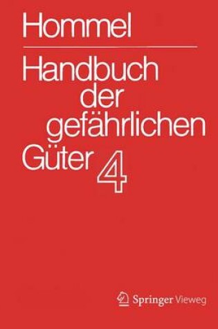 Cover of Handbuch Der Gefahrlichen Guter. Band 4: Merkblatter 1206-1612