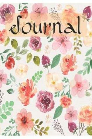 Cover of Floral Journal Oversized 8.5x11, 150 Page Lined Blank Journal Notebook