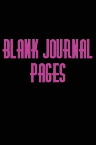 Cover of Blank Journal Pages