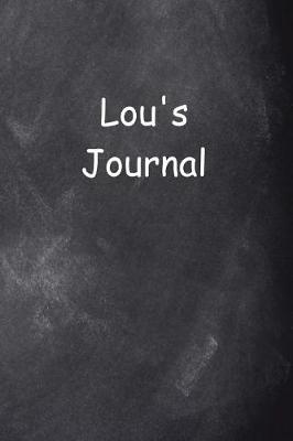 Book cover for Lou Personalized Name Journal Custom Name Gift Idea Lou