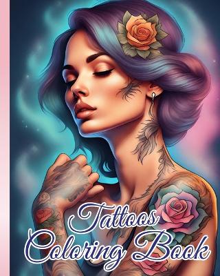 Book cover for Tattoos Coloring Book for Adults