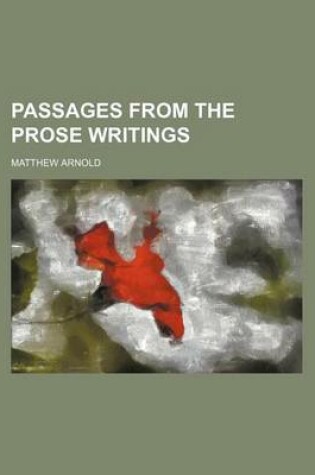 Cover of Passages from the Prose Writings