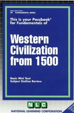 Cover of WESTERN CIVILIZATION FROM 1500