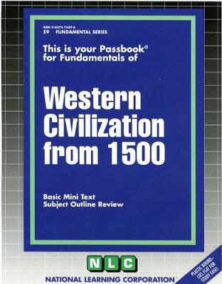 Book cover for WESTERN CIVILIZATION FROM 1500