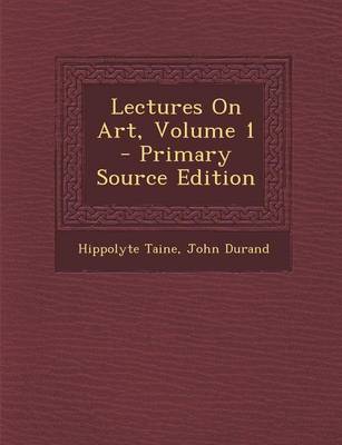 Book cover for Lectures on Art, Volume 1
