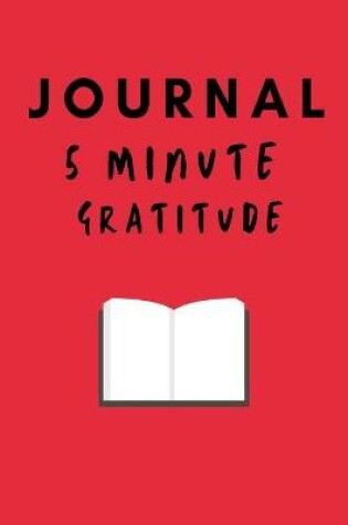 Cover of Journal 5 Minute Gratitude
