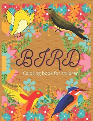 Book cover for Bird coloring book for children