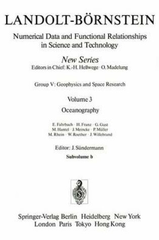 Cover of Oceanography