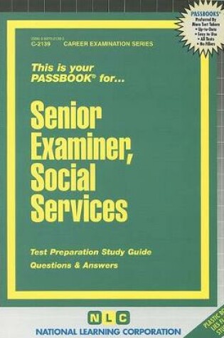 Cover of Senior Examiner, Social Services