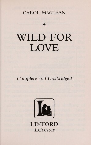 Book cover for Wild For Love