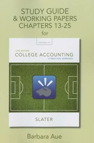 Cover of Study Guide & Working Papers for College Accounting