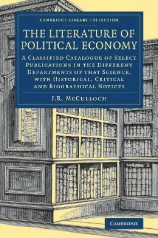 Cover of The Literature of Political Economy
