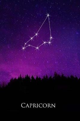 Book cover for Capricorn Constellation Night Sky Astrology Symbol Zodiac Horoscope Journal