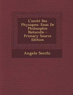 Book cover for L'Unite Des Physiques