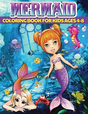 Book cover for Mermaid Coloring Book for Kids Ages 4-8