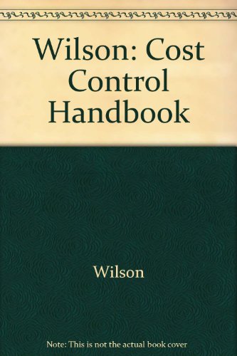 Book cover for Wilson: Cost Control Handbook