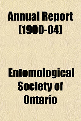 Book cover for Annual Report (1900-04)