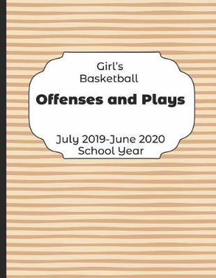 Book cover for Girls Basketball Offenses and Plays July 2019 - June 2020 School Year