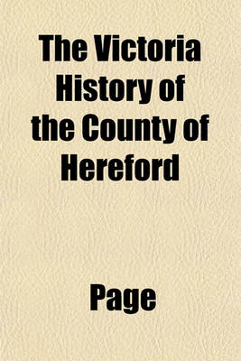 Book cover for The Victoria History of the County of Hereford