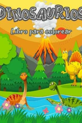 Cover of Libro para colorear de dinosaurios para niños