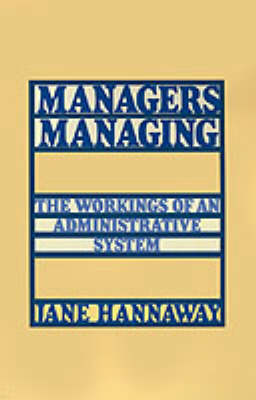 Book cover for Managers Managing