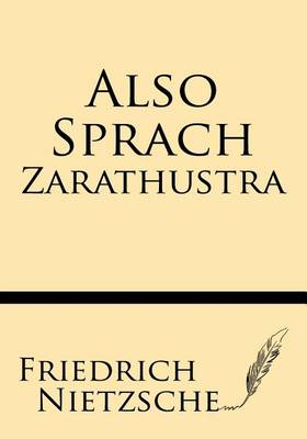 Book cover for Also Sprach Tharathustra
