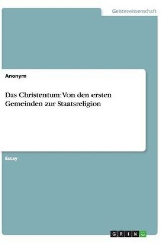 Cover of Das Christentum