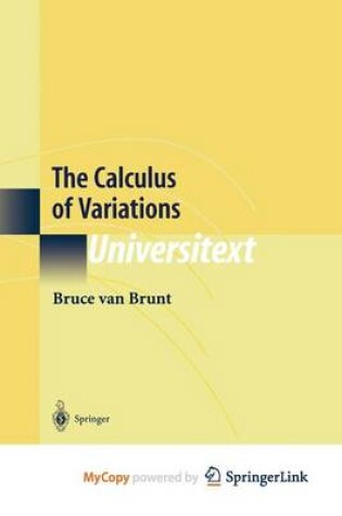 Cover of The Calculus of Variations