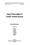 Book cover for Early Pastoralists of South Western Kenya