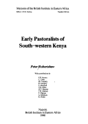 Cover of Early Pastoralists of South Western Kenya