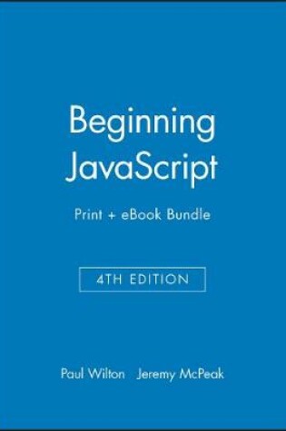 Cover of Beginning JavaScript, 4th Edition Print + eBook Bundle