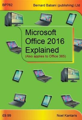 Book cover for Microsoft Office 2016 Explained