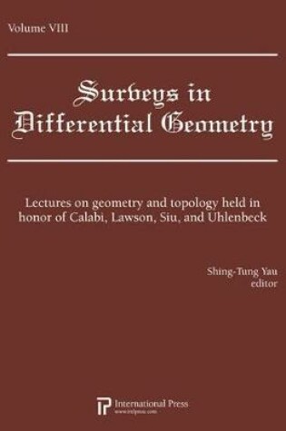 Cover of Surveys in Differential Geometry Papers