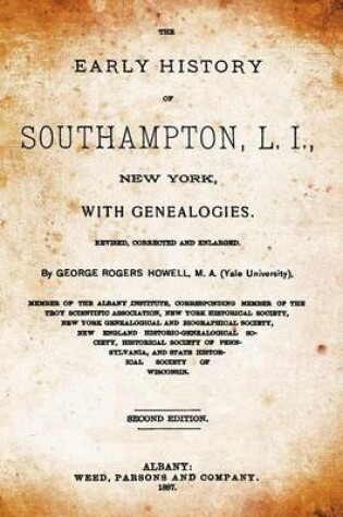 Cover of The Early History of Southampton, L.I., New York