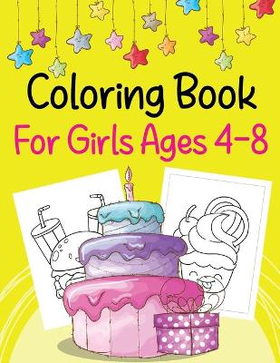 Book cover for Coloring Book For Girls Ages 4-8