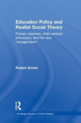 Cover of Education Policy and Realist Social Theory