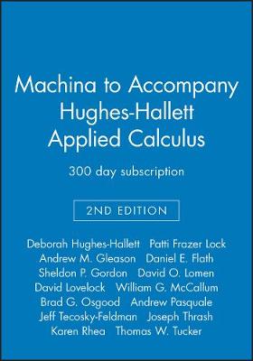 Book cover for Machina to Accompany Hughes-Hallett Applied Calcul Us 2e 300 Day Subscription