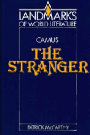 Cover of Camus: The Stranger