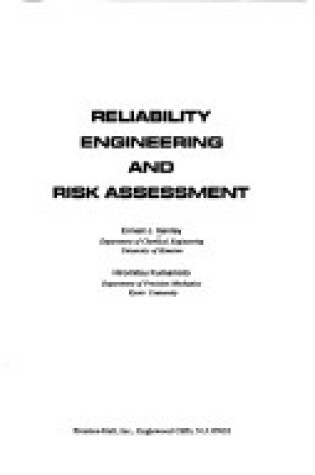 Cover of Reliability Engineering and Risk Assessment