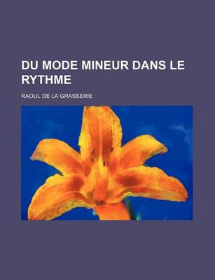 Book cover for Du Mode Mineur Dans Le Rythme