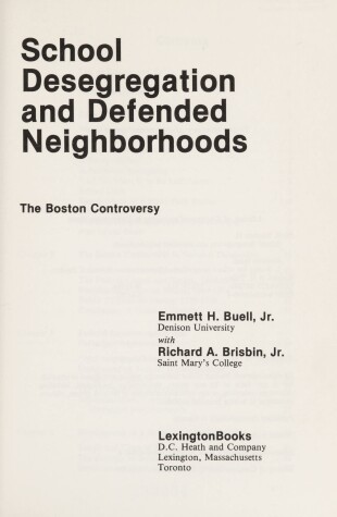 Book cover for School Desegregation and Defended Neighbourhoods