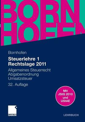 Book cover for Steuerlehre 1 Rechtslage 2011