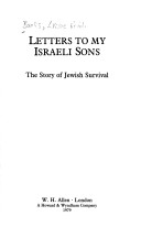 Book cover for Letters to My Israeli Sons