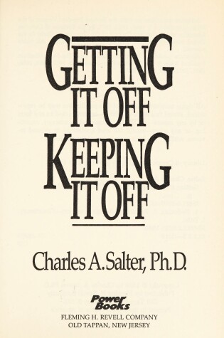 Cover of Getting It Off, Keeping It Off