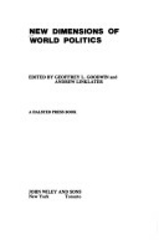 Cover of Goodwin: New Dimensions of World Politi