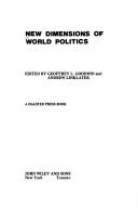 Book cover for Goodwin: New Dimensions of World Politi