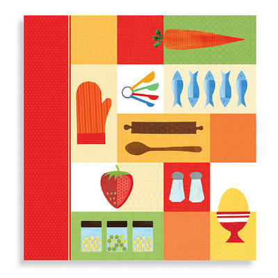 Book cover for Kitchen Collage Recipe Binder